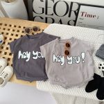 【66-90】ロンパース hey you シンプル 可愛い ベビー服 - 画像 (7)