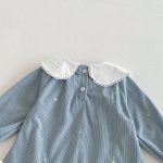 【73-120】ワンピース 可愛い ブルー カジュアル 女の子 - 画像 (11)