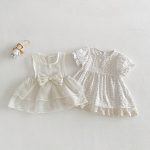【73-100】ワンピースセット 蝶結び 可愛い 女の子 - 画像 (3)