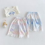 【73-120】パンツ 蝶結び柄 履きやすい ボトムス - 画像 (7)