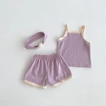 【66-100】キャミ セットアップ ベビー 女の子 バンド付き シンプル - 画像 (17)