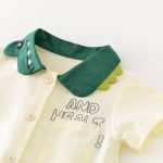 【66-90】ロンパース 恐竜襟 半袖 可愛い - 画像 (7)