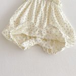 【66-90】サロペット 花柄 ふわふわ 帽子付き - 画像 (12)