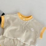【73-110】セットアップ ボーダー Tシャツ&ショートパンツ - 画像 (8)