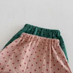 【80-130】セットアップ ベビー ノースリーブ ドット柄 - 画像 (17)
