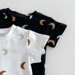 【73-100】半袖 Tシャツ ベビー 韓国風 月柄 - 画像 (12)