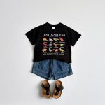 【80-160】Tシャツ ダイナソー カジュアル コットン - 画像 (9)