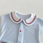 【66-90】オールインワン ダブルポケット セーラー 可愛い ベビー服 - 画像 (10)