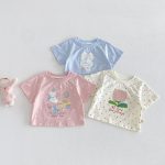 【80-150】Tシャツ 可愛い ドット 女の子 トップス - 画像 (2)