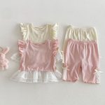 【73-110】シャツorパンツ フリル メッシュ シンプル 可愛い 女の子 - 画像 (12)