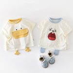 【73-110】Tシャツ アヒル 可愛い 着心地良い トップス - 画像 (3)