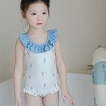 【80-130】水着 丸襟 可愛い 女の子 スイムウェア - 画像 (8)