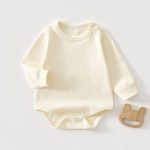 【66-90】ロンパース ナチュラル 柔らか ベビー服 - 画像 (3)