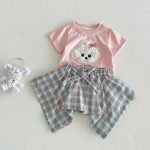 【73-120】ボトムス スカート風 チェック 可愛い 女の子 - 画像 (6)