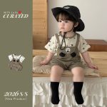 【66-90】サロペット レイヤード カーキ 可愛い ベビー服 - 画像 (4)