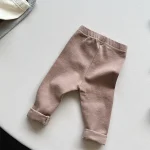 【80-130】レギンス パンツ ベビー 無地 シンプル - 画像 (7)