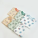 【90-130】セットアップ キッズ 半袖 動物柄 ルームウェア - 画像 (15)