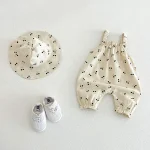 【66-100】ロンパース 帽子付き ベビー パンダ or チェリー柄 - 画像 (6)