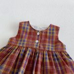 【66-90】ロンパース レッド チェック 可愛い ベビー服 - 画像 (11)