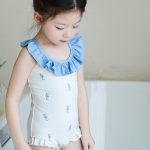【80-130】水着 丸襟 可愛い 女の子 スイムウェア - 画像 (11)