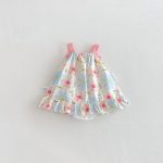 【66-90】キャミロンパース ピンク フラワー 可愛い 女の子 - 画像 (5)