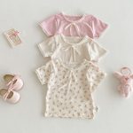 【73-120】Tシャツ パステルカラー フラワー - 画像 (3)