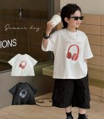 【90-160】半袖Tシャツ 男の子 プリント カジュアル - 画像 (2)