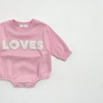 【66-100】ロンパース かわいい 「LOVES」 肌触り良い 出産祝い 赤ちゃん - 画像 (8)