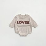 【66-100】ロンパース かわいい 「LOVES」 肌触り良い 出産祝い 赤ちゃん - 画像 (15)