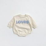 【66-100】ロンパース かわいい 「LOVES」 肌触り良い 出産祝い 赤ちゃん - 画像 (16)