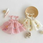 【73-120】ワンピース ベビー 女の子 カラフル ふんわり チュール