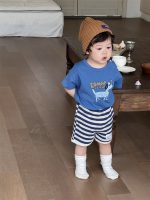 【73-110】Tシャツ or ショートパンツ ベビー 男の子 犬柄 ボーダー - 画像 (4)