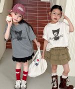 【90-160】半袖Tシャツ 女の子 ねこ柄 可愛い カジュアル