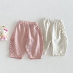 【73-120】パンツ 女の子 無地 おしゃれ ナチュラル
