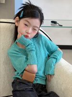 【100-170】ニット トップス 女の子 韓国風 おしゃれ トレンド - 画像 (6)