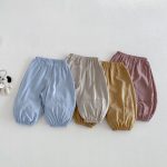 【73-120】パンツ ベビー 男女兼用 無地 ナチュラル 通気性抜群 - 画像 (3)