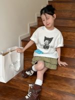 【90-160】半袖Tシャツ 女の子 ねこ柄 可愛い カジュアル - 画像 (8)
