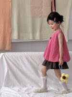 【90-140】キュロット 女の子 ガーリー ドット柄 韓国風 - 画像 (5)