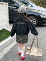 【100-170】アウター 女の子 スタンドネック おしゃれ カジュアル - 画像 (11)