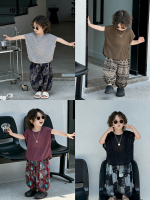 【90-150】半袖Tシャツ 男の子 バットスリーブ トレンド - 画像 (2)