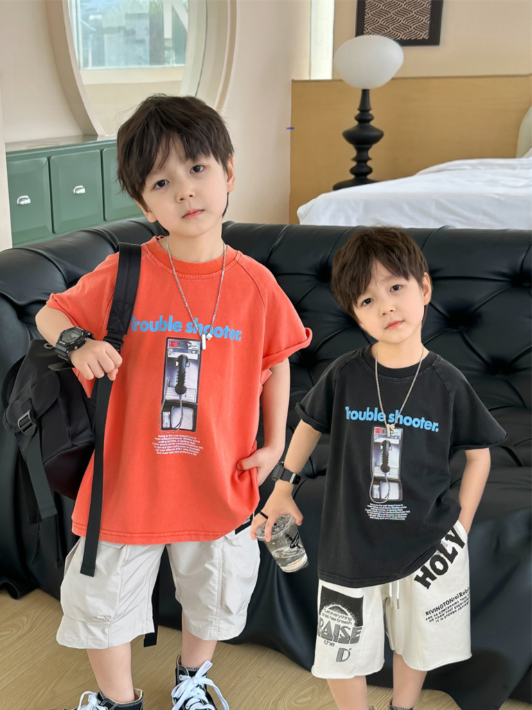【90-140cm】半袖Ｔシャツ 男の子 プリント カジュアル