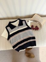 【100-170】ベスト or Tシャツ 女の子 ボーダー 通学・お出かけに - 画像 (10)