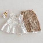 【73-120】トップス or ヒョウ柄パンツ ベビー 女の子 おしゃれ 可愛い - 画像 (2)