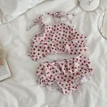 【90-150】水着 女の子 カートゥーン小花柄 ビーチ スイムウェア - 画像 (3)