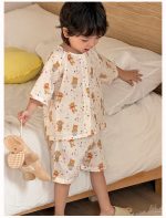【90-160】ルームウェア 男の子 半袖 前開き カートゥーンプリント - 画像 (8)
