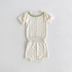 【66-100】セットアップ ベビー ニット フリル襟 - 画像 (12)