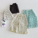 【73-120】パンツ ベビー 女の子 フリルデザイン 花柄 - 画像 (5)