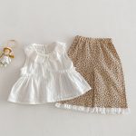 【73-120】トップス or ヒョウ柄パンツ ベビー 女の子 おしゃれ 可愛い
