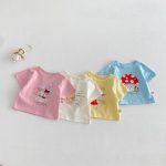 【73-120】半袖Ｔシャツ ベビー 女の子 可愛い プリント - 画像 (5)