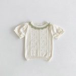 【66-100】セットアップ ベビー ニット フリル襟 - 画像 (13)